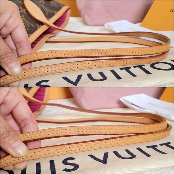 💕CLASSIC Louis Vuitton Neverfull MM Monogram "PEONY/Hot Pink Interior" Tote Bag - Picture 5 of 16